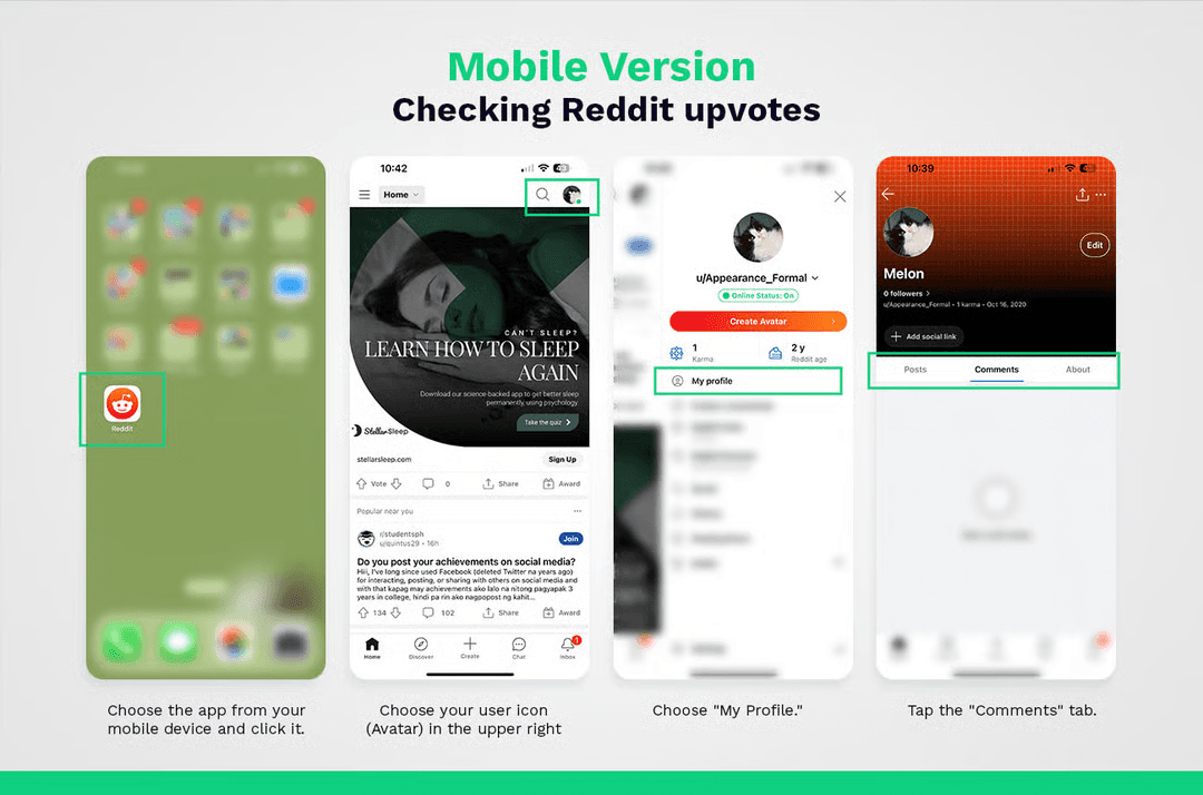 Checking Upvotes on Mobile