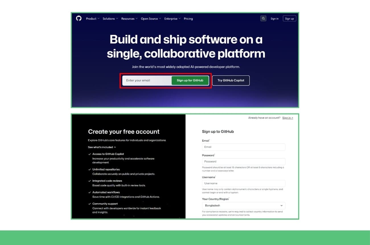 how to create a github account guide