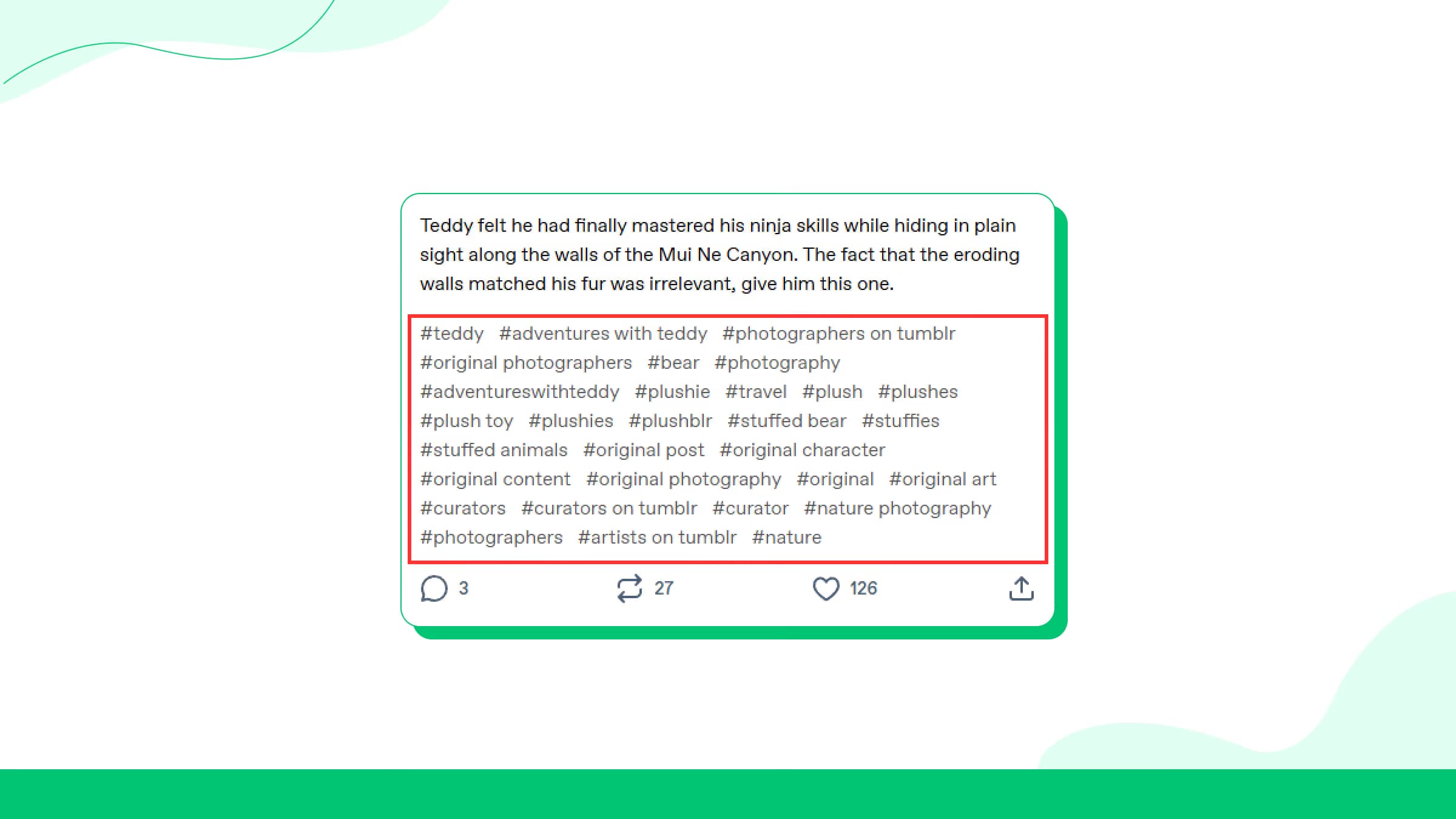 Use hashtags e tags estrategicamente