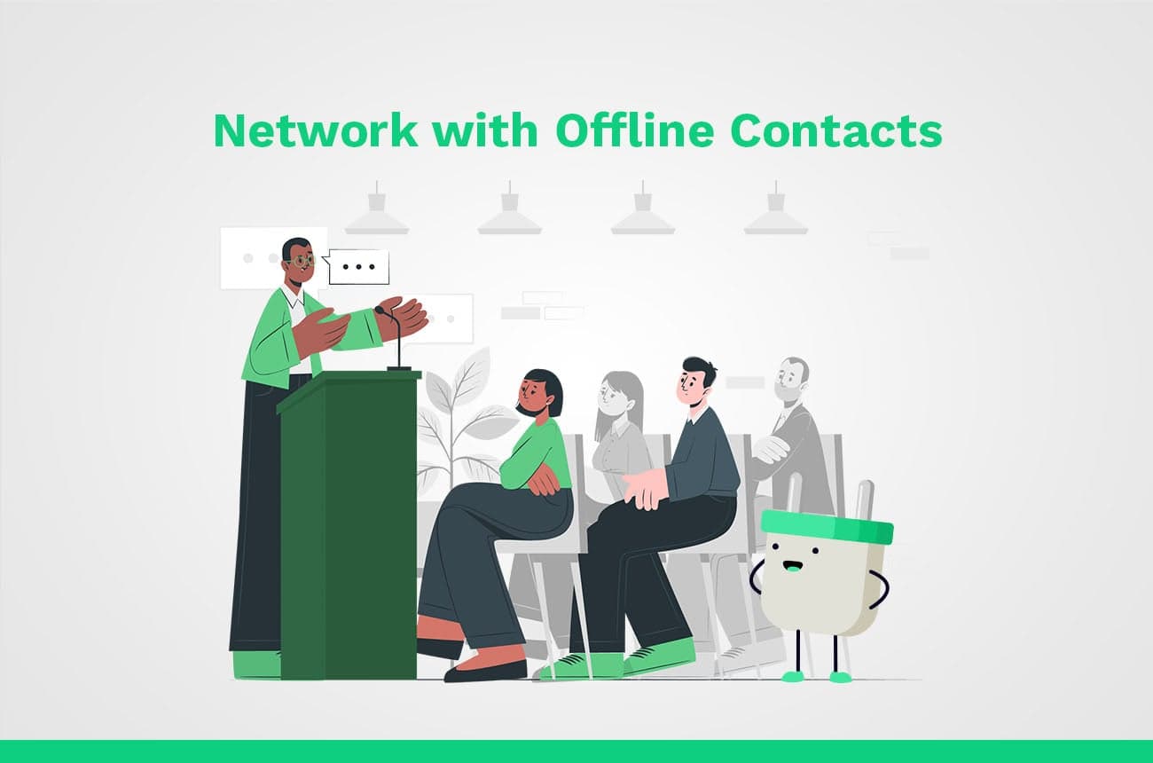 offline linkdin contact networking
