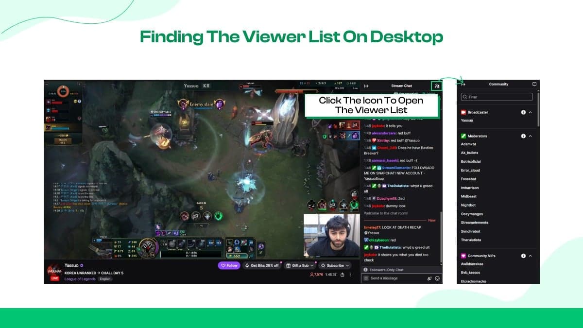 Where to Find the Viewer List?
