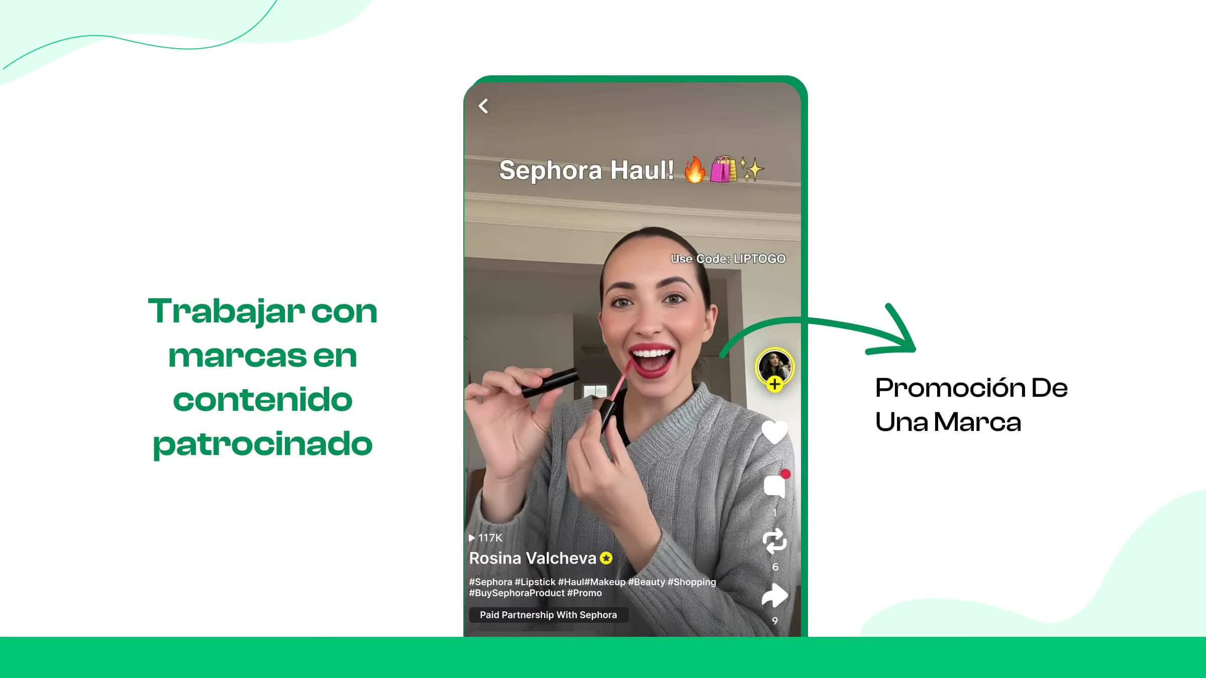 Asociaciones de marca y contenido patrocinado