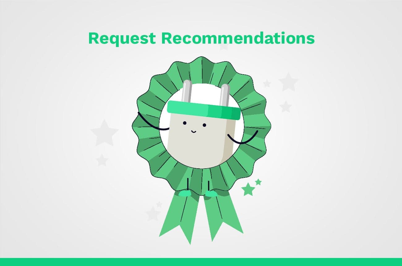 request recommendations on LinkedIn