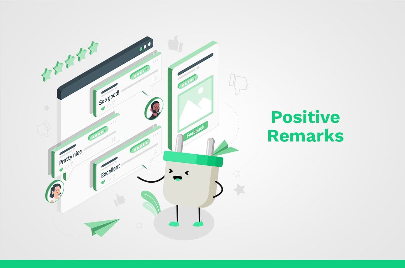 social media positive remarks