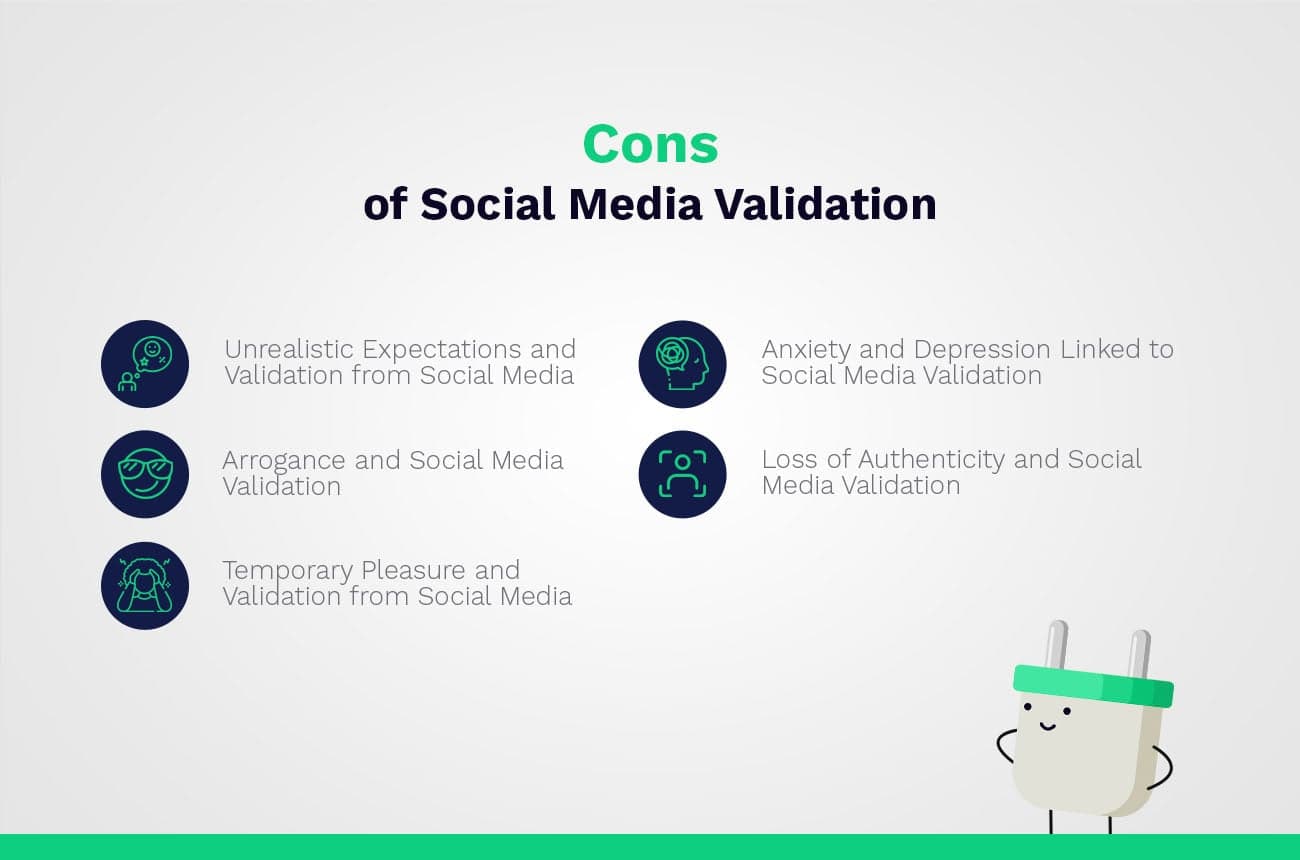 cons of social media validation