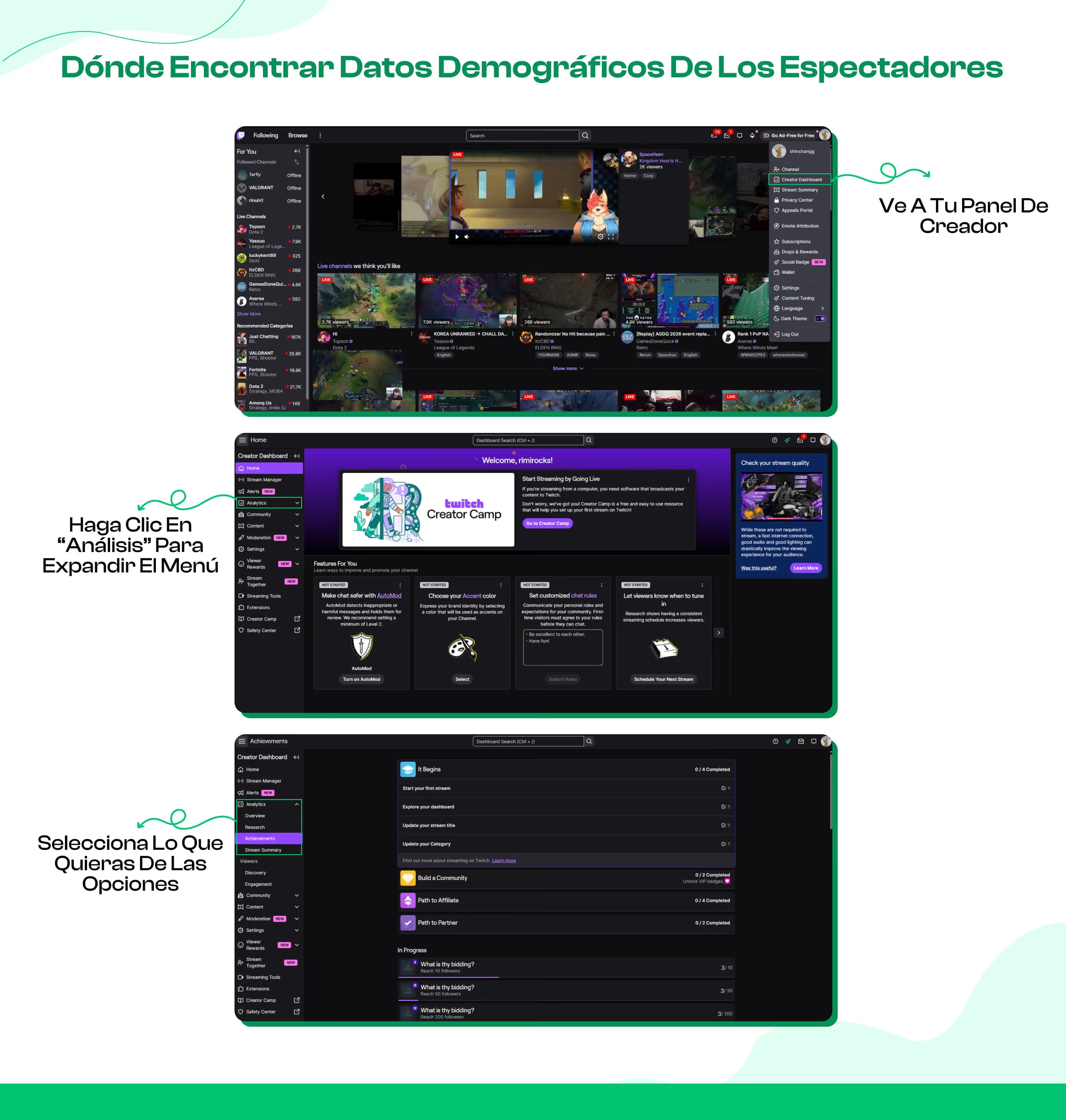 Acceso a los datos demográficos del espectador