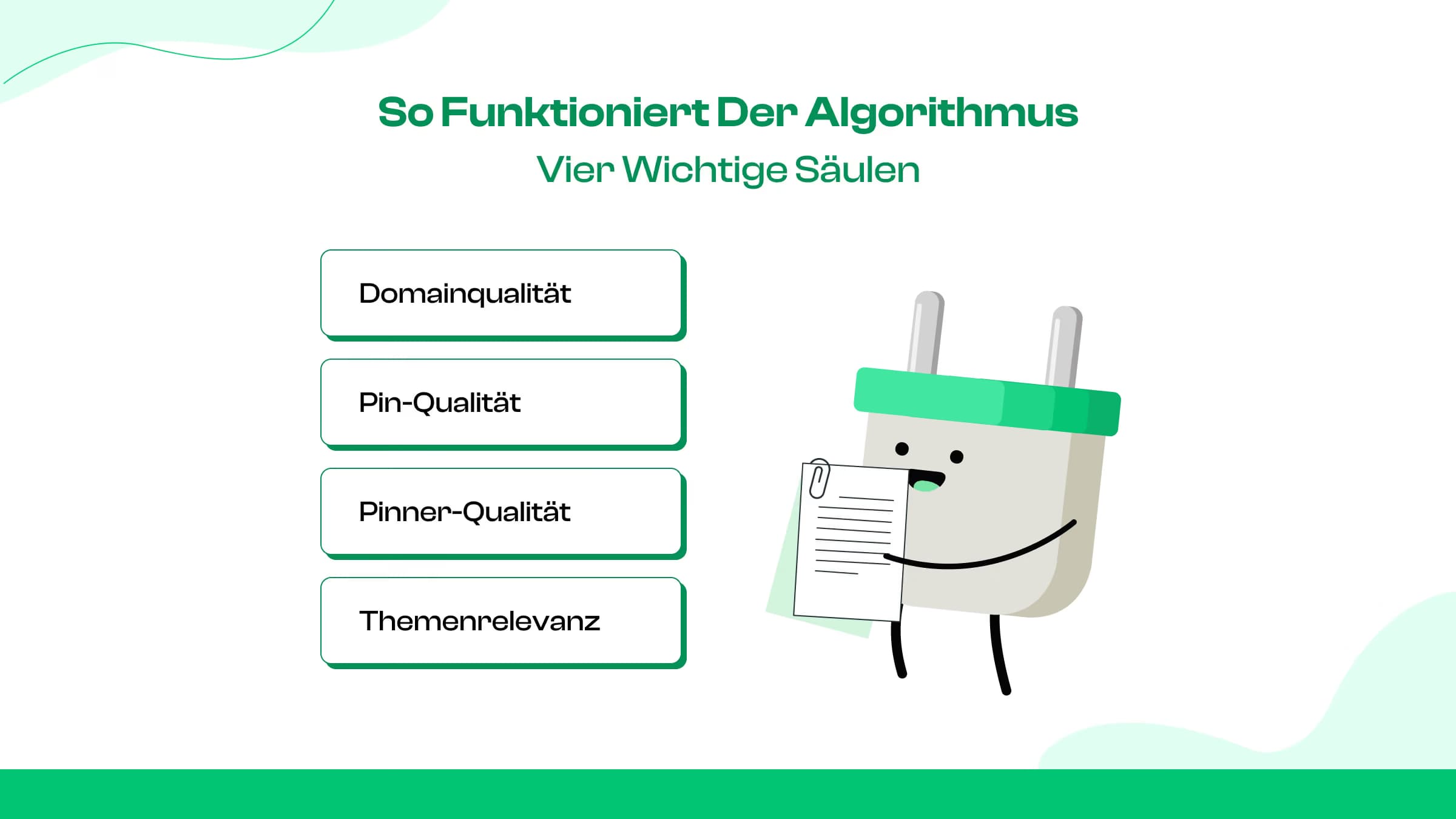 Der Algorithmus basiert auf 4 Schlüsselsäulen