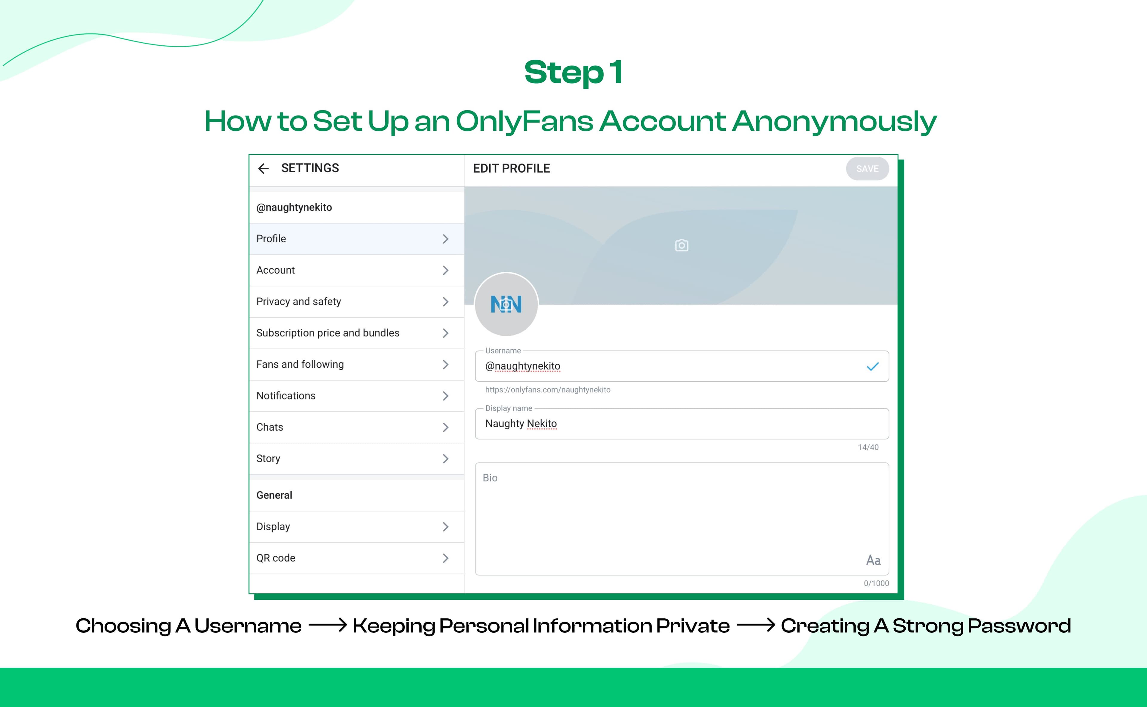 Step 1: Set up an OnlyFans Account anonymously