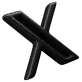 Twitter X 3D icon