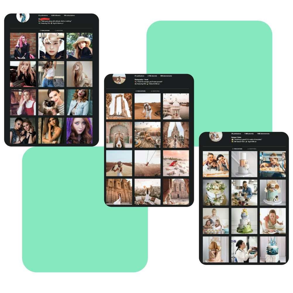 Instagram Slave Accounts Examples