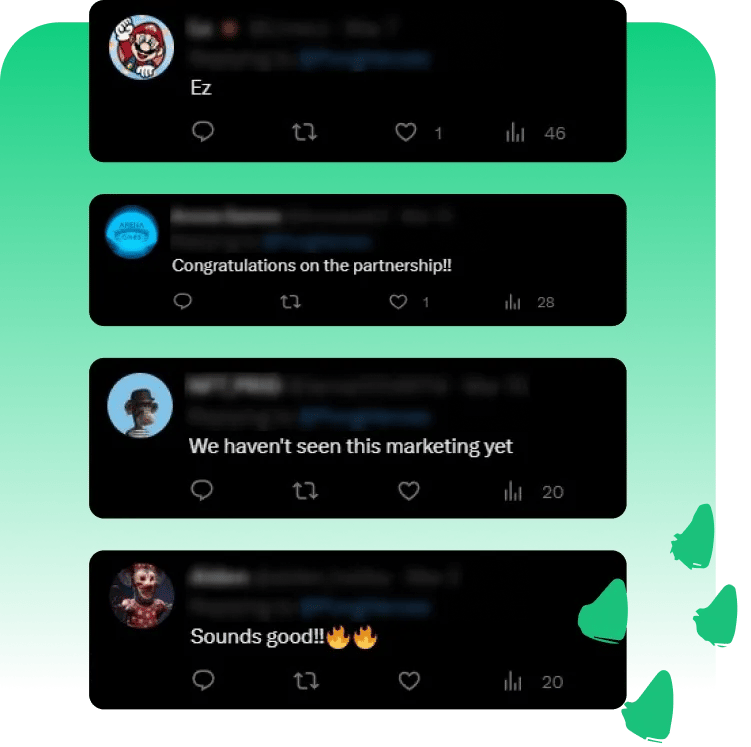 How SocialPlug NFT followers look like when buying Twitter nft automatic engagement