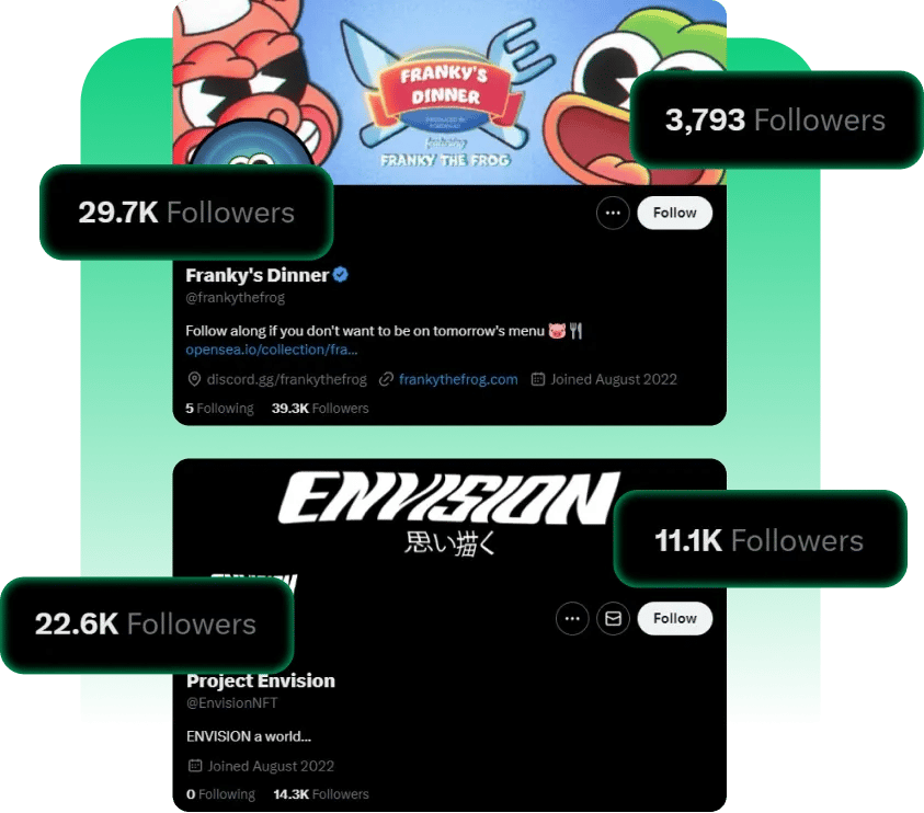 Twitter NFT followers