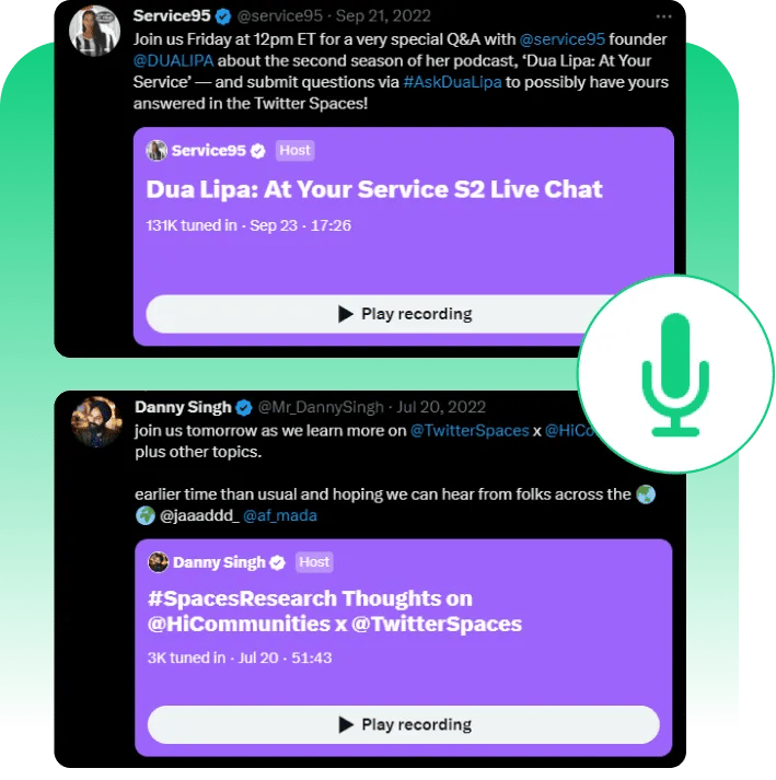 Twitter Spaces listeners