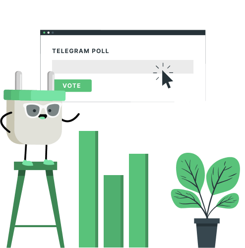 make your telegram group interactive with socialplug's poll votes service