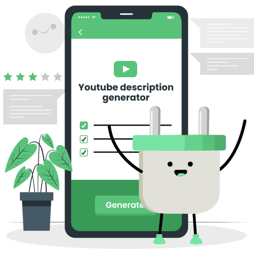 gerador gratuito de descrição do youtube