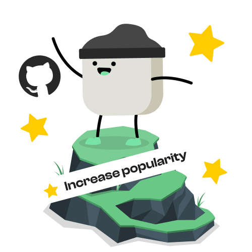 Buy GitHub Stars and increase repository popularity