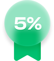 5% conversion rate