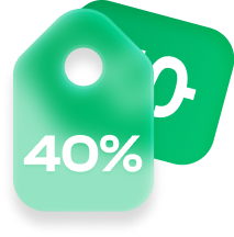 40% comission rate