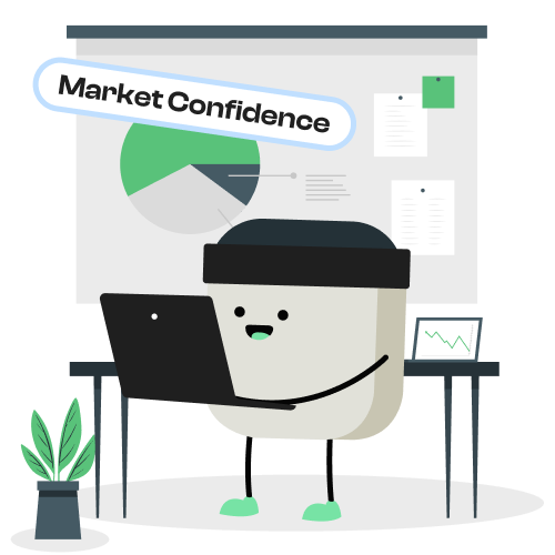 With the help of Socialplug's DexView Trending you can improve Market Confidence