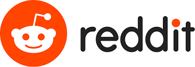 Reddit logo on a white background
