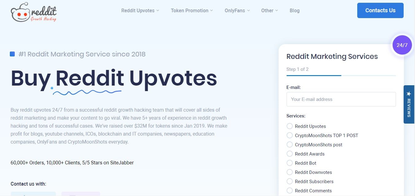 Reddit Marketing Pro homepage