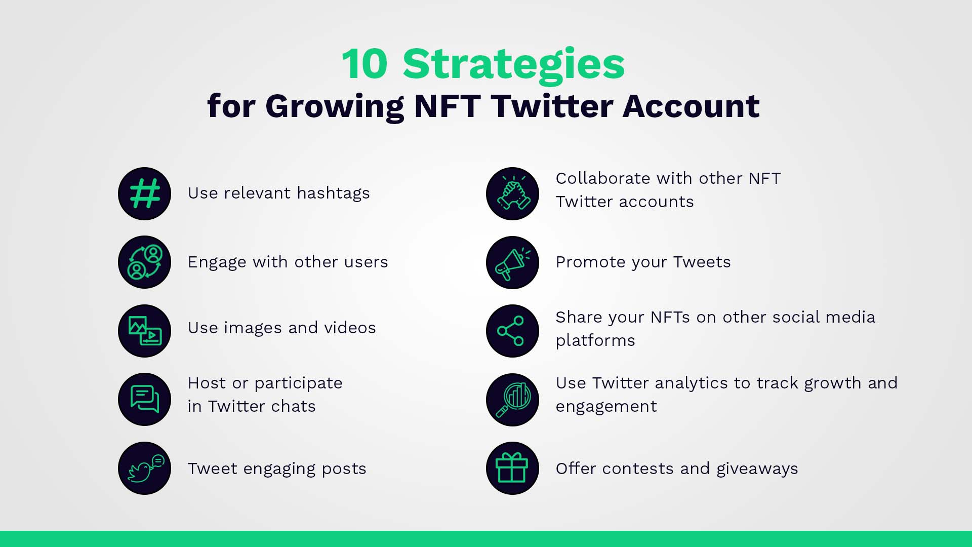 10 Strategies for growing NFT Twitter account