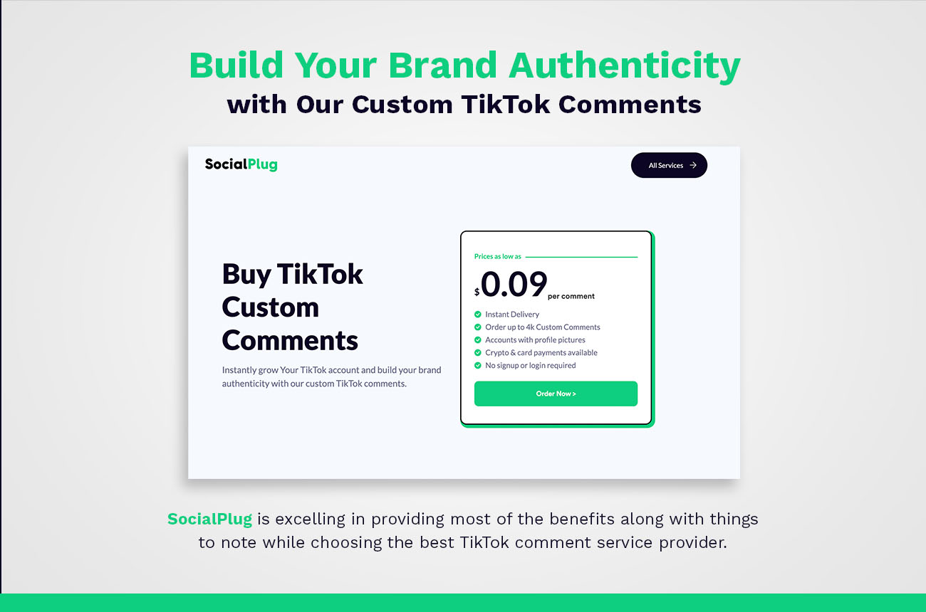 Build Your Brand Authenticity with Our Custom TikTok Comments