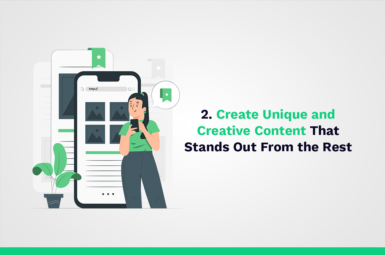 create unique and creative content
