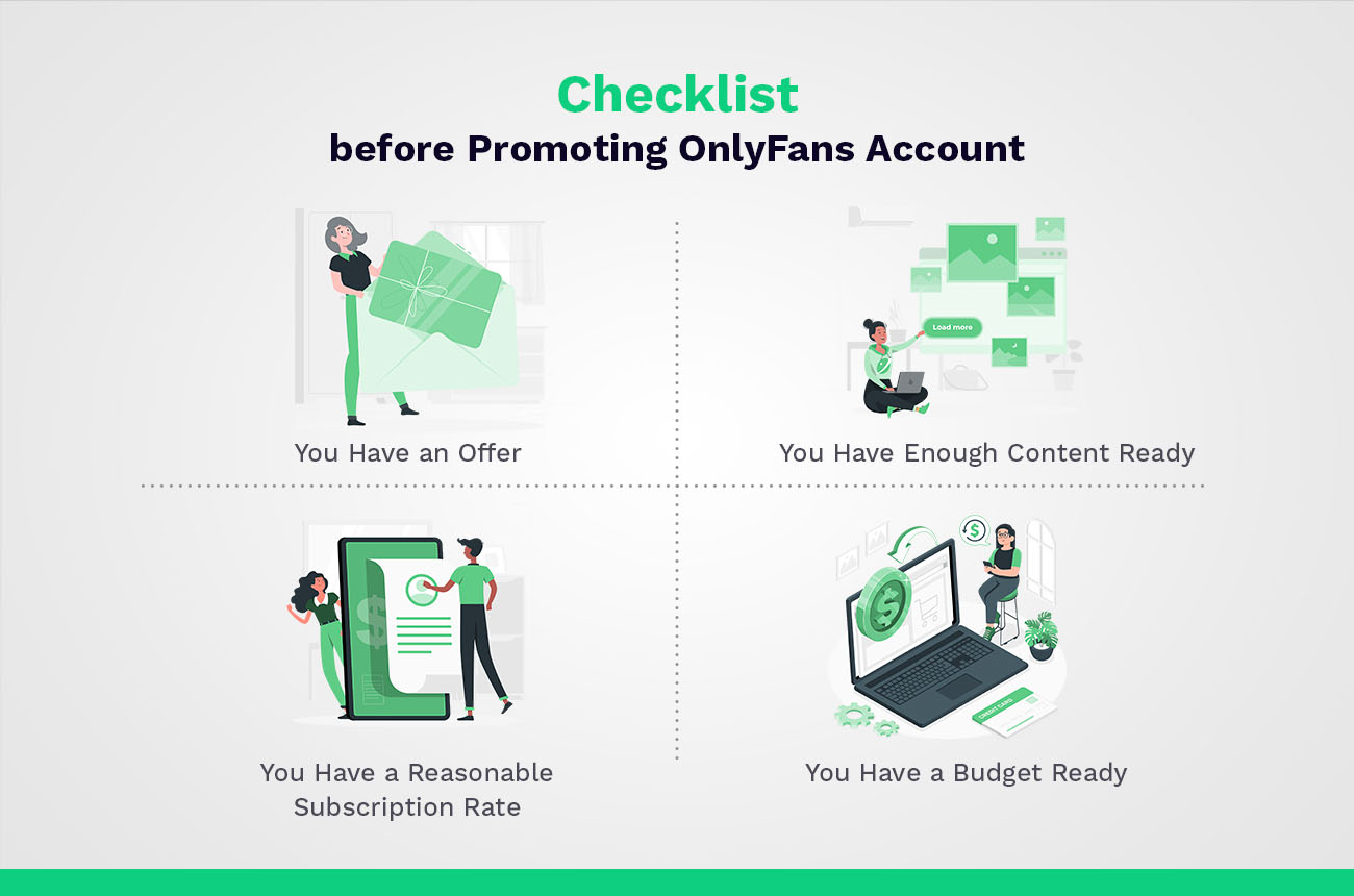 onlyfans promotion checklist