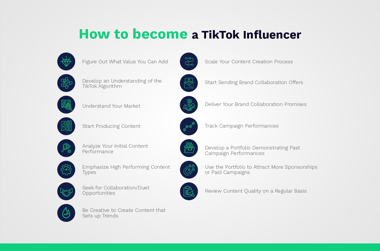 how to become a tiktok influencer