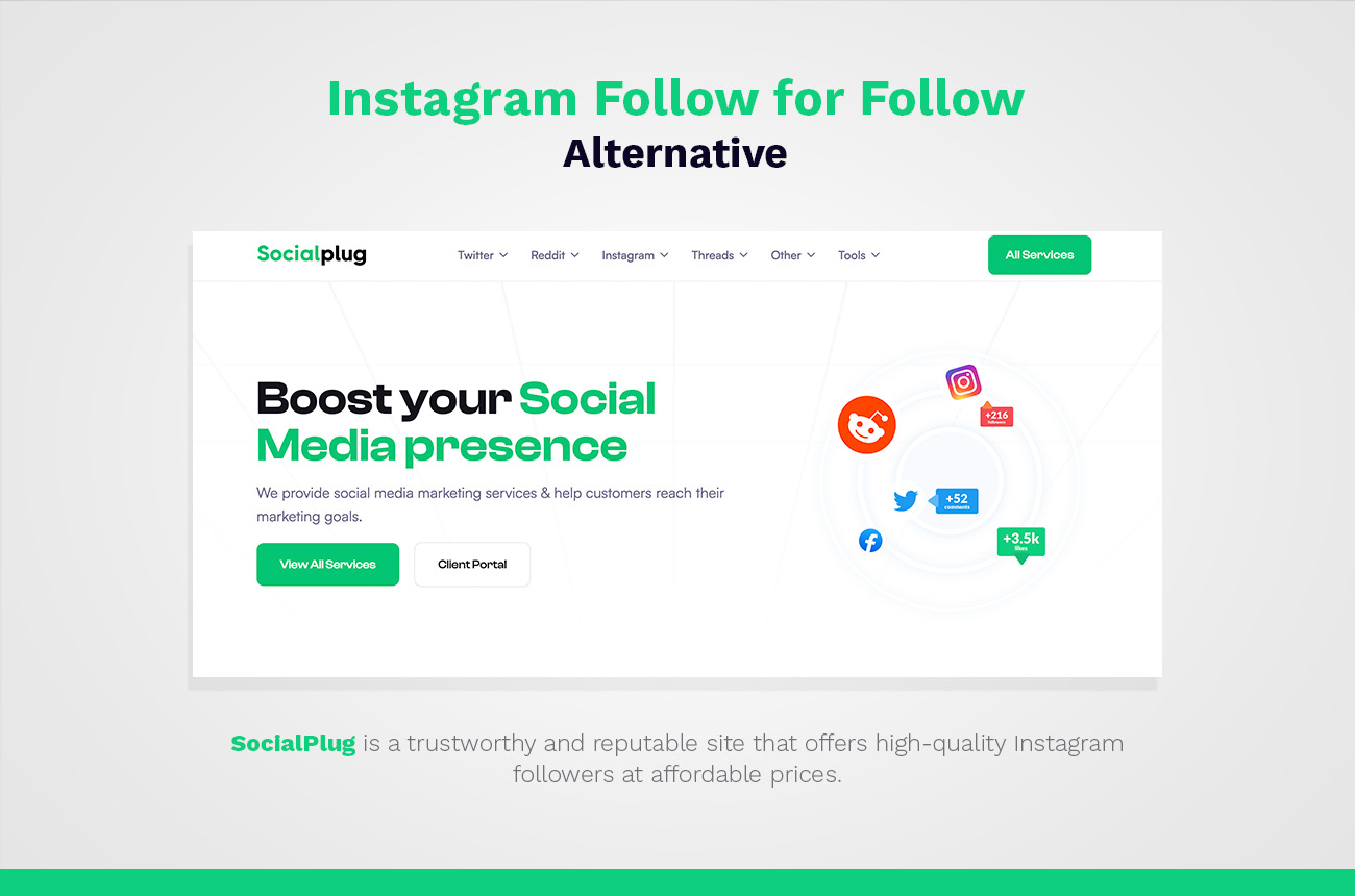 best alternative to instagram follow for follow