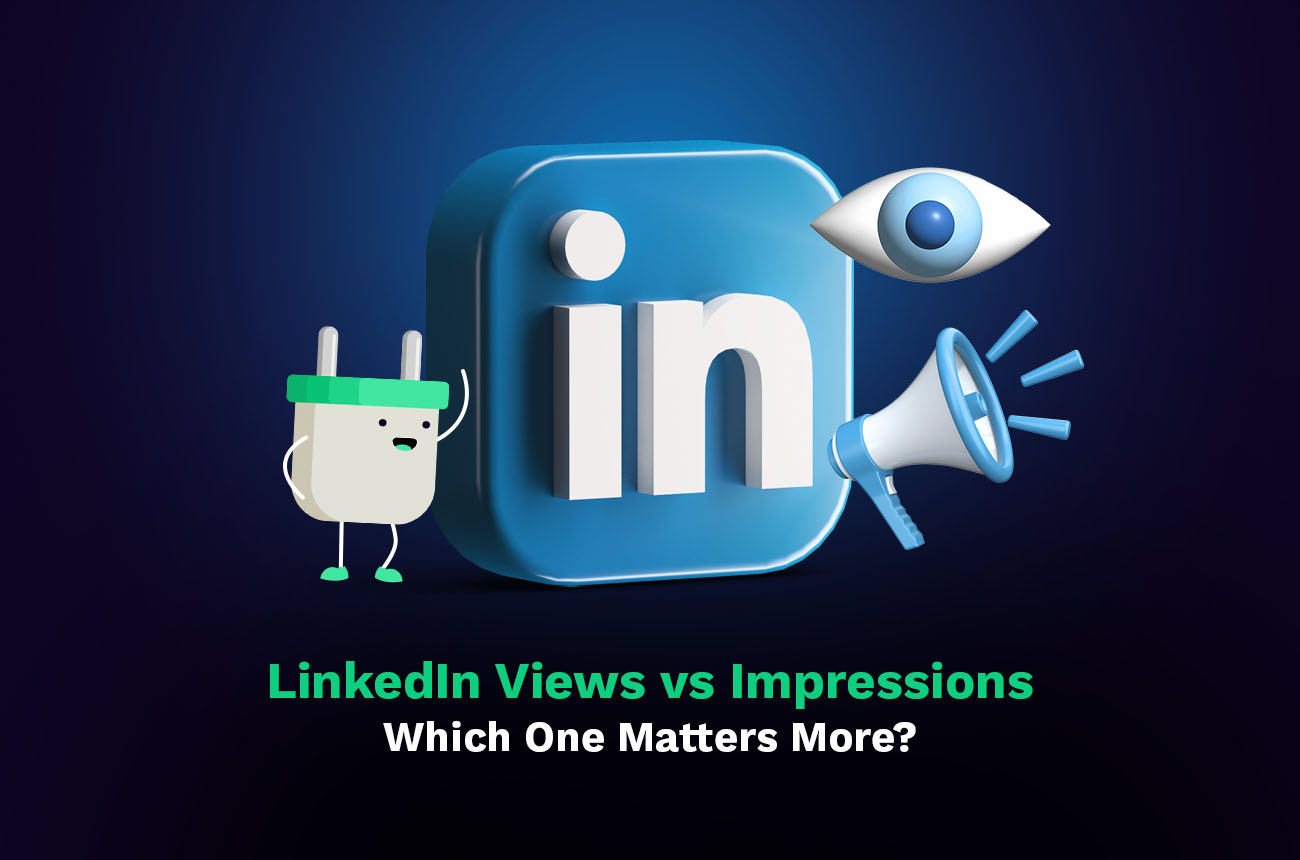 linkedIn views vs. impressions