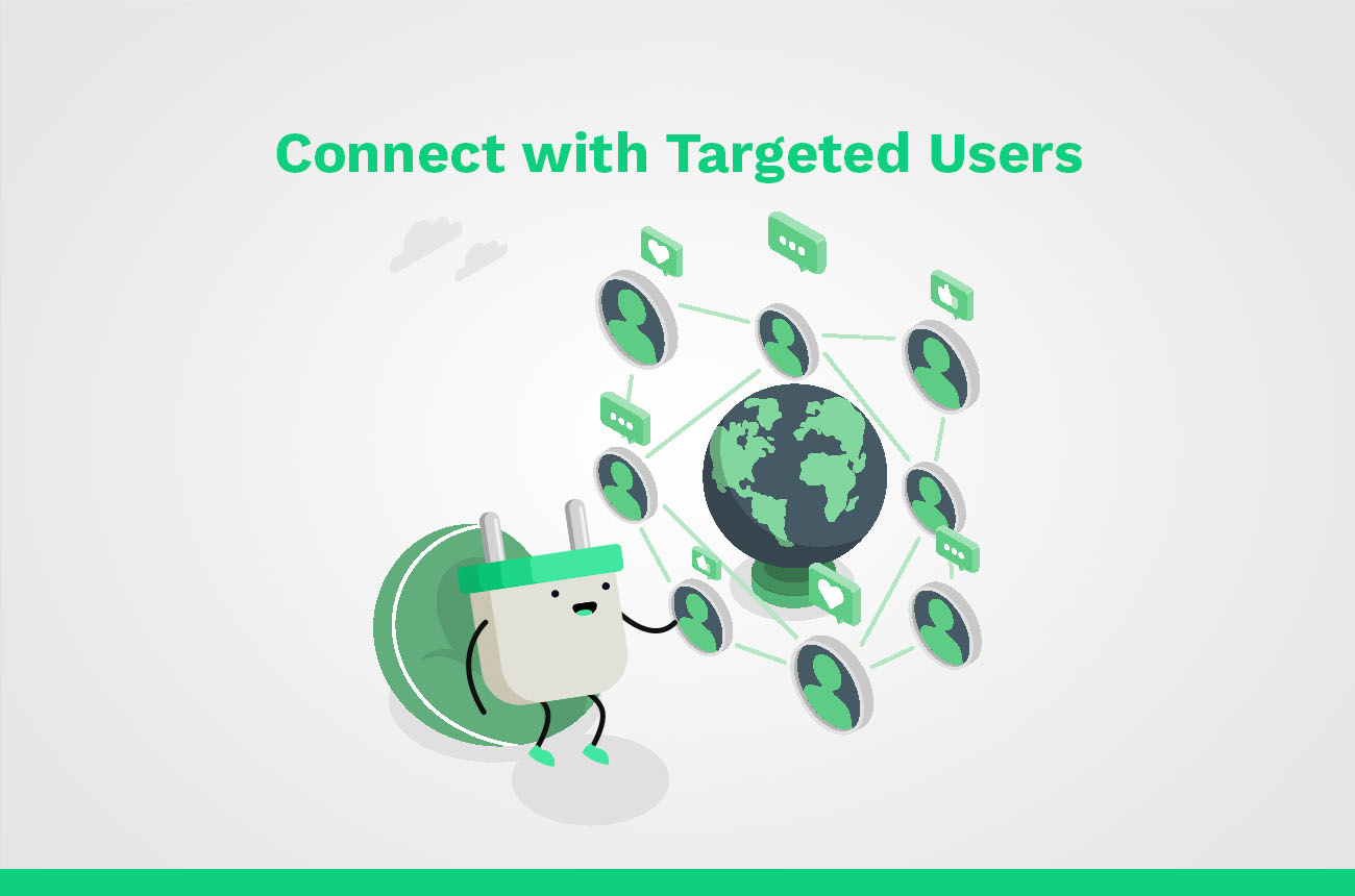 connect with targeted users on linkedIn
