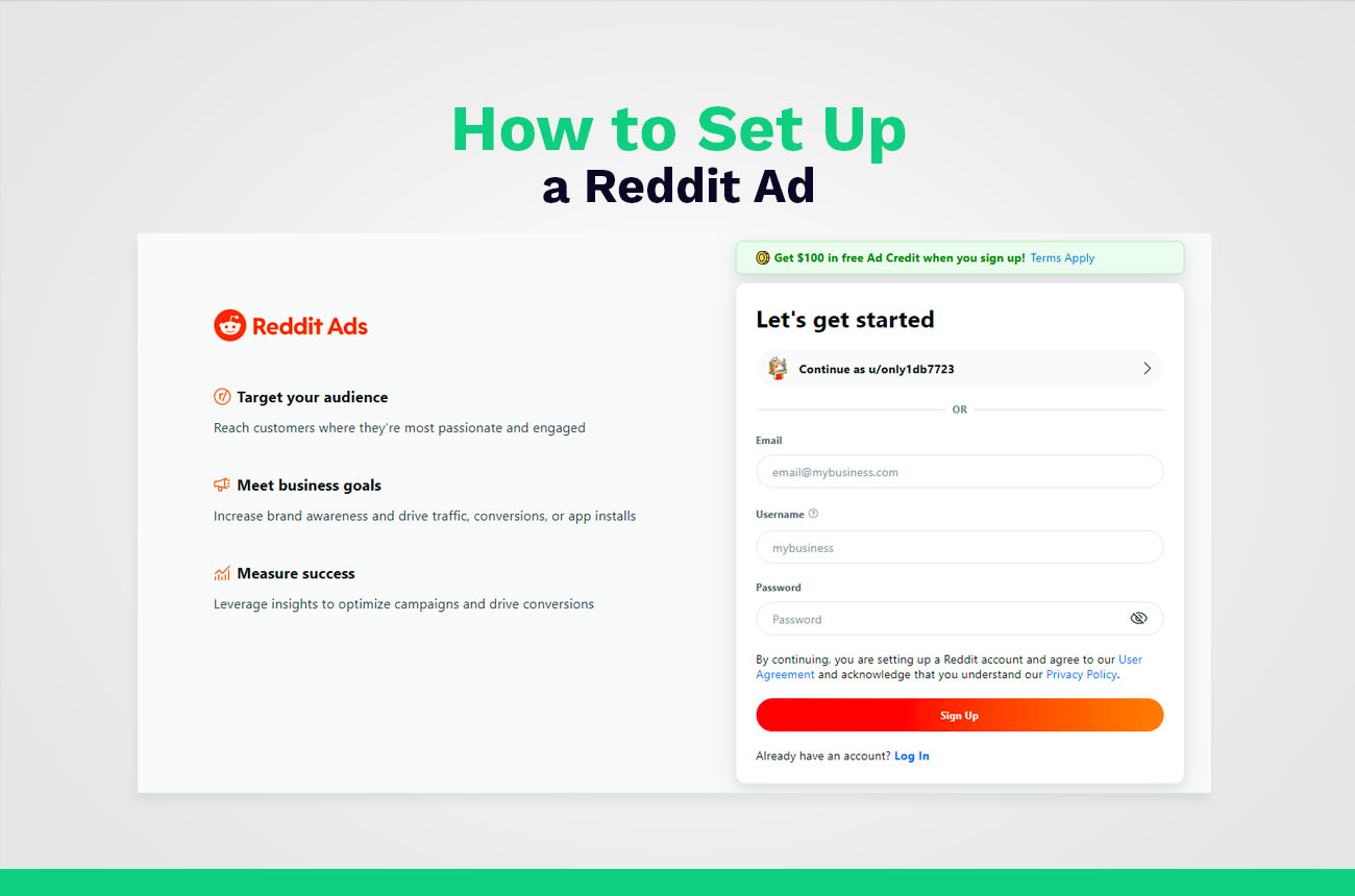 setting up a reddit ad