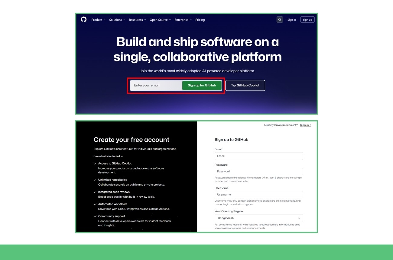 how to create a github account guide