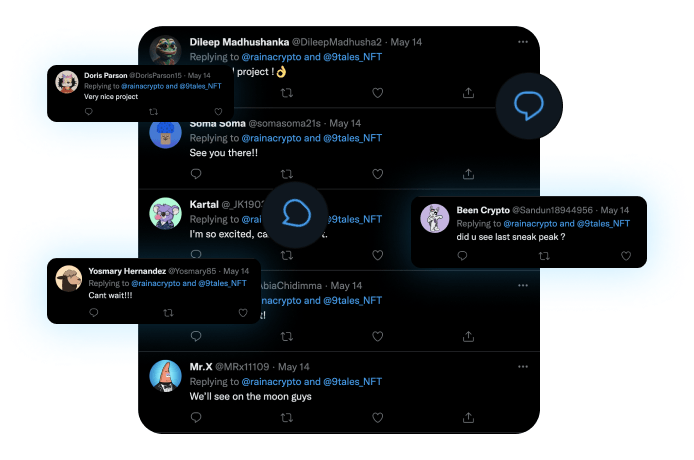 Buy NFT Twitter custom comments
