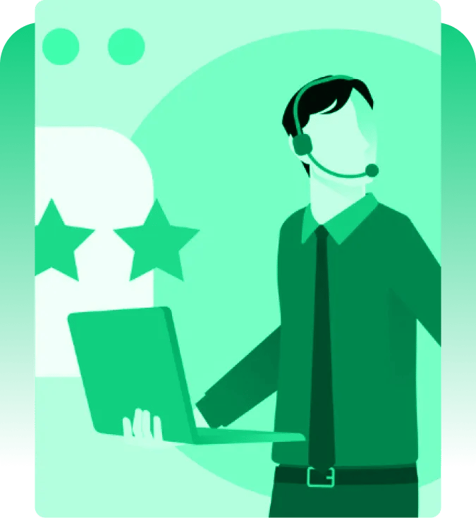 Suporte ao cliente disponível 24 horas por dia, 7 dias por semana