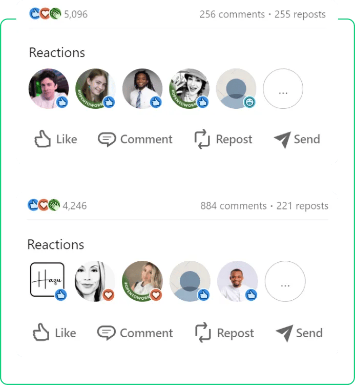 How SocialPlug NFT followers look like when buying Twitter nft automatic engagement