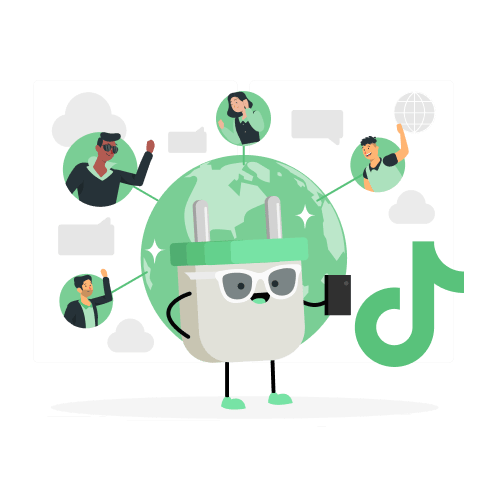 Público global para seguidores de tiktok de conteúdo