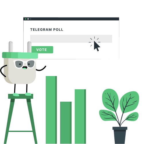 make your telegram group interactive with socialplug's poll votes service