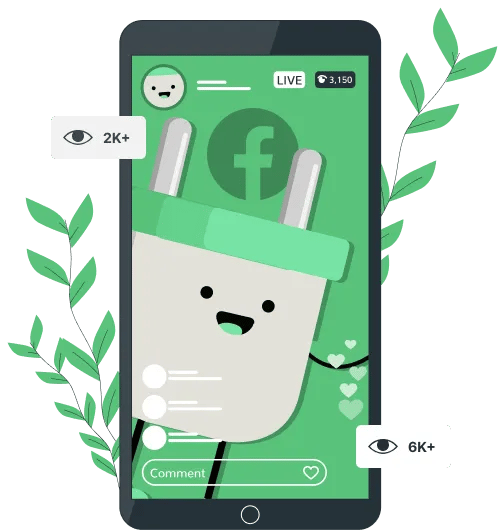 Compre visualizadores do Facebook Live - Melhore a visibilidade da transmissão