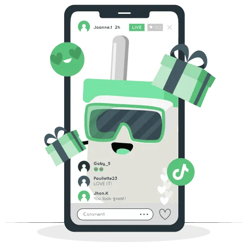 Compre moedas do TikTok e participe de guerras de presentes