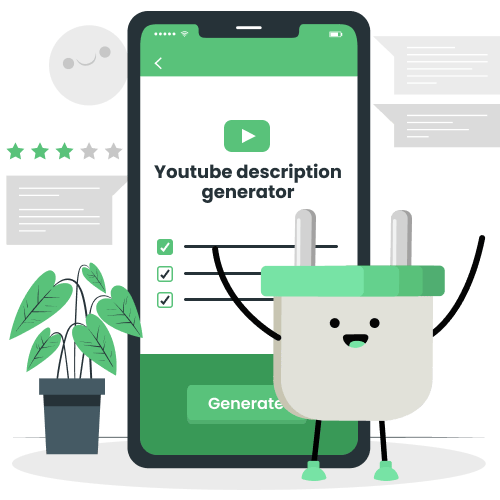 gerador gratuito de descrição do youtube