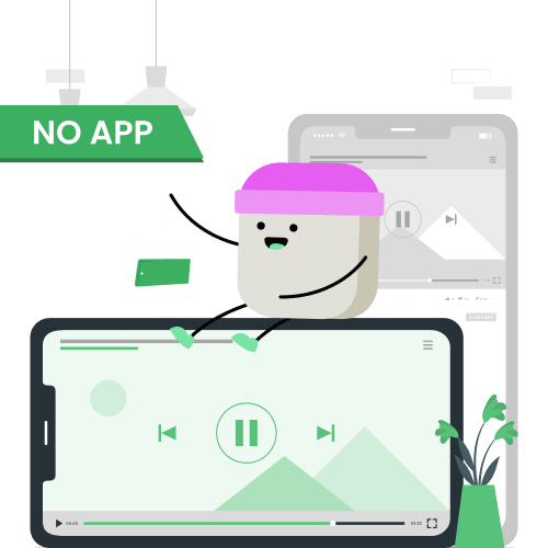 No app Installation needed