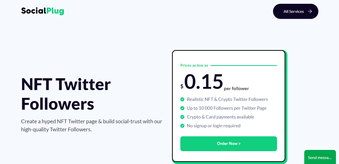 Compre seguidores e engajamento no Twitter