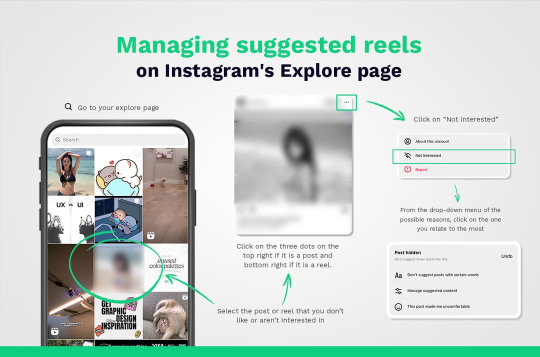 managing suggested reels