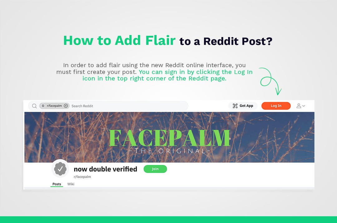 add flair to a reddit post step 1