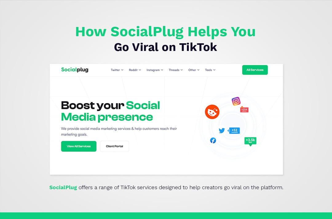 Aumente sua conta TikTok com o SocialPlug