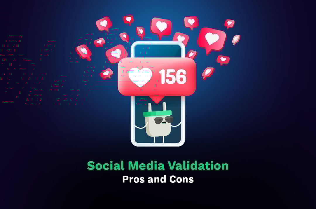 validação de mídia social