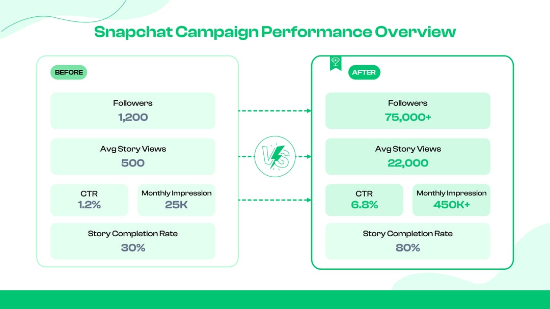 Snapchat campaign performance Overview